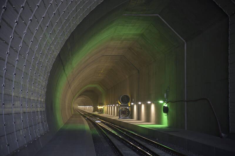 CAD Modell des Ceneri-Basistunnels 